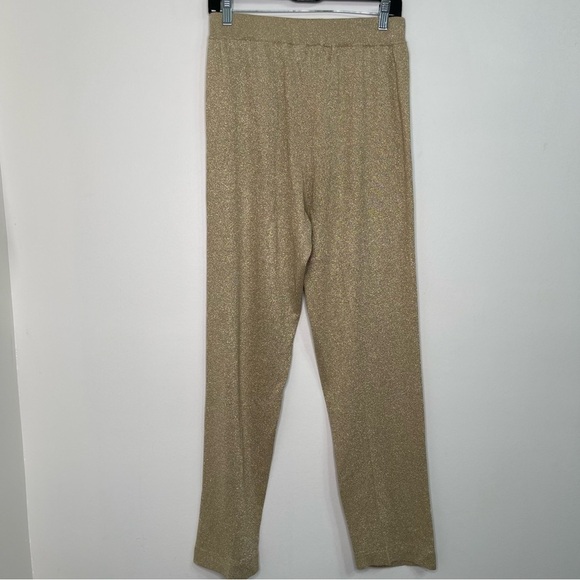 Shannan Gold Metallic Pants in Size L - Picture 5 of 6